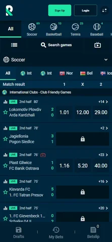Livebetting hos Rolletto på mobil