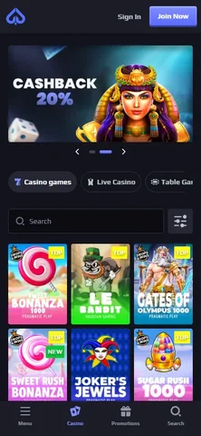 Live casino hos RooStake på mobil